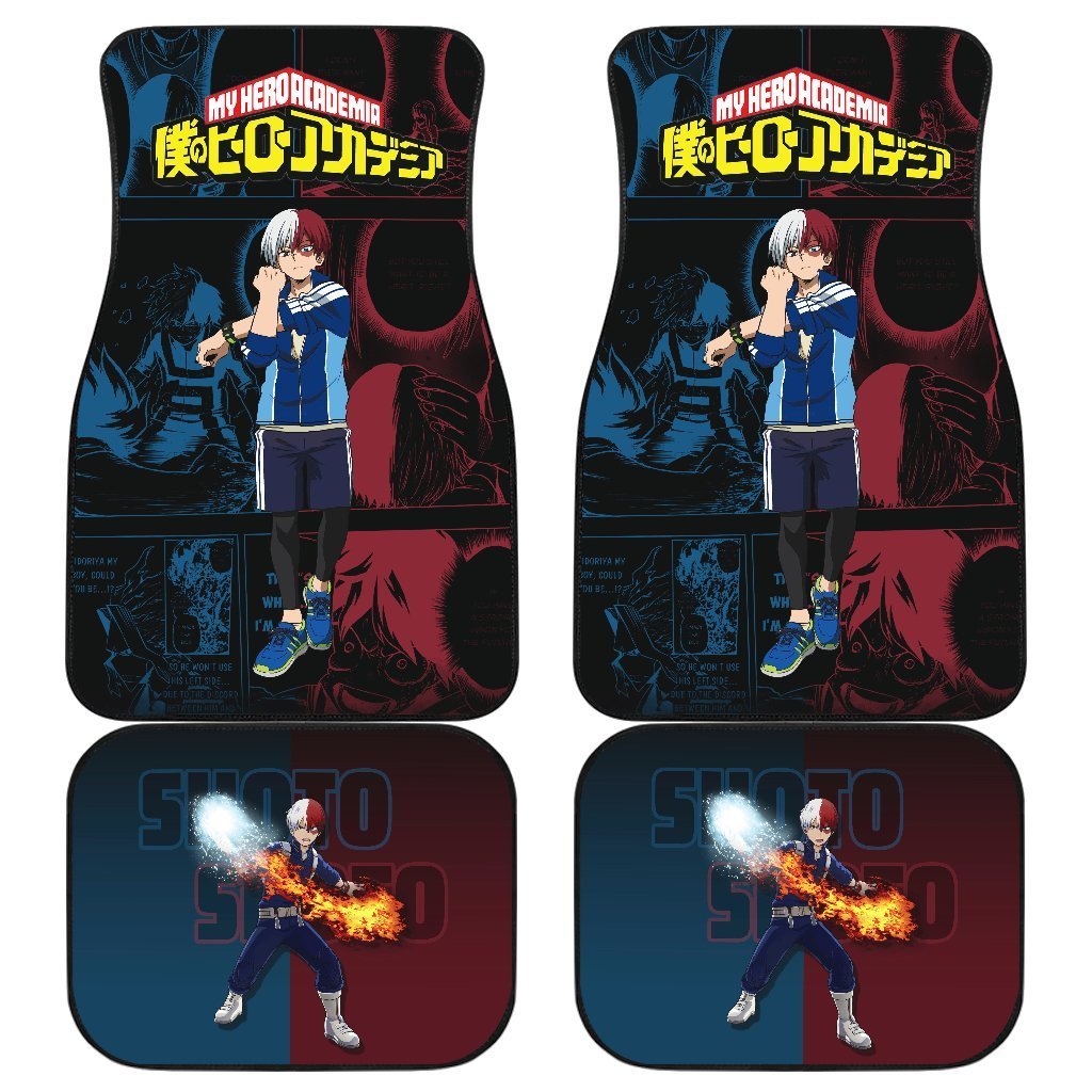 Todoroki Shoto My Hero Academia Car Floor Mats Manga Mixed Anime Memes-Gear Wanta