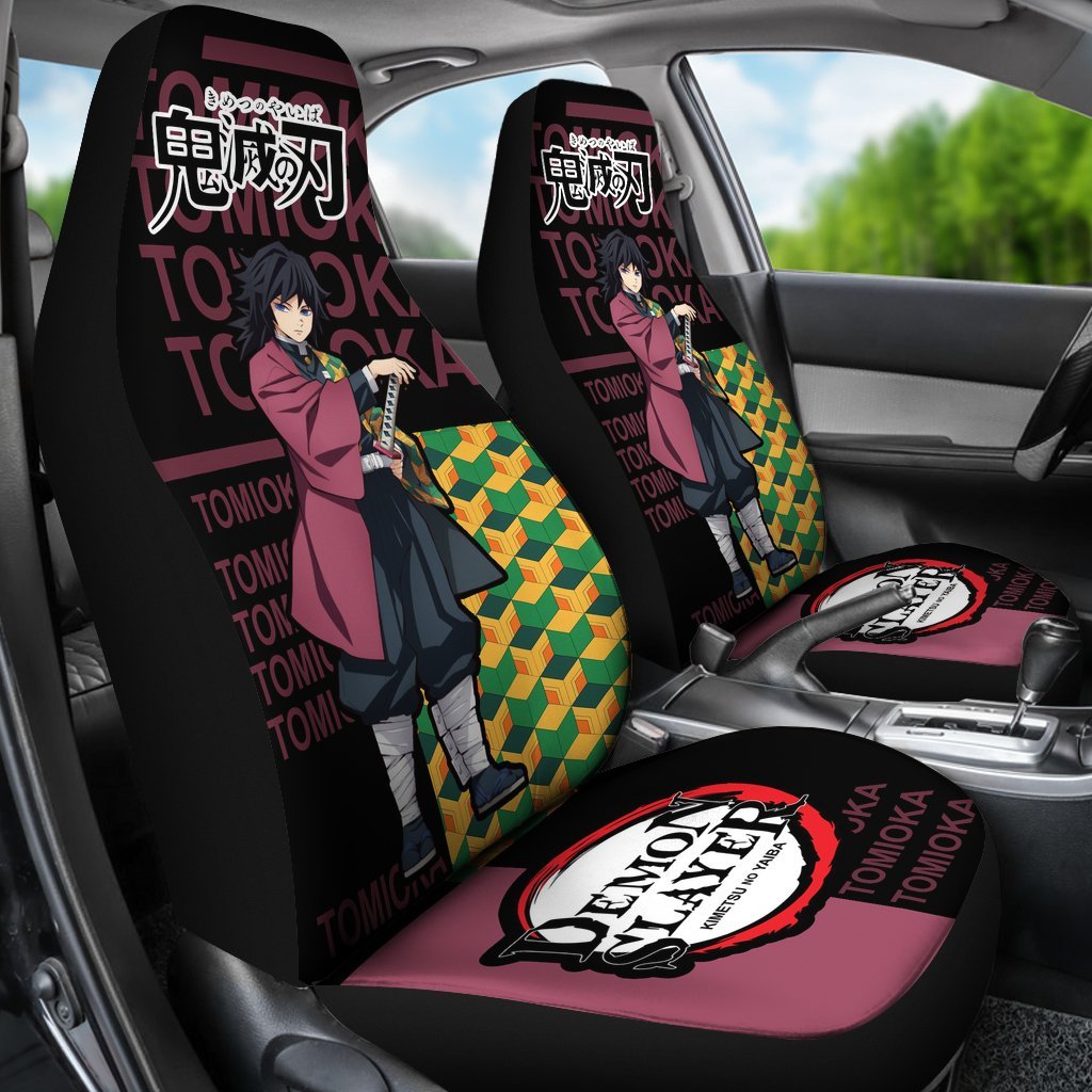 Tomioka Demon Slayer Car Seat Covers Custom Anime Car Accessories-Gear Wanta