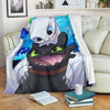 Toothless And Light Fury Blanket Custom Dragon Home Decoration-Gear Wanta