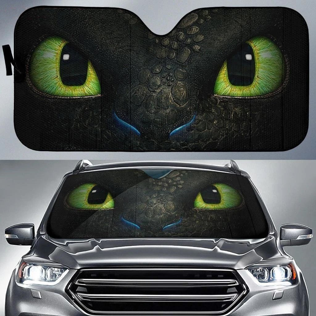 Toothless Dragon Eyes Animate Car Sun Shade-Gear Wanta