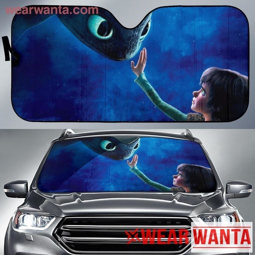 Toothless & Heccup Animate Car Sun Shade-Gear Wanta