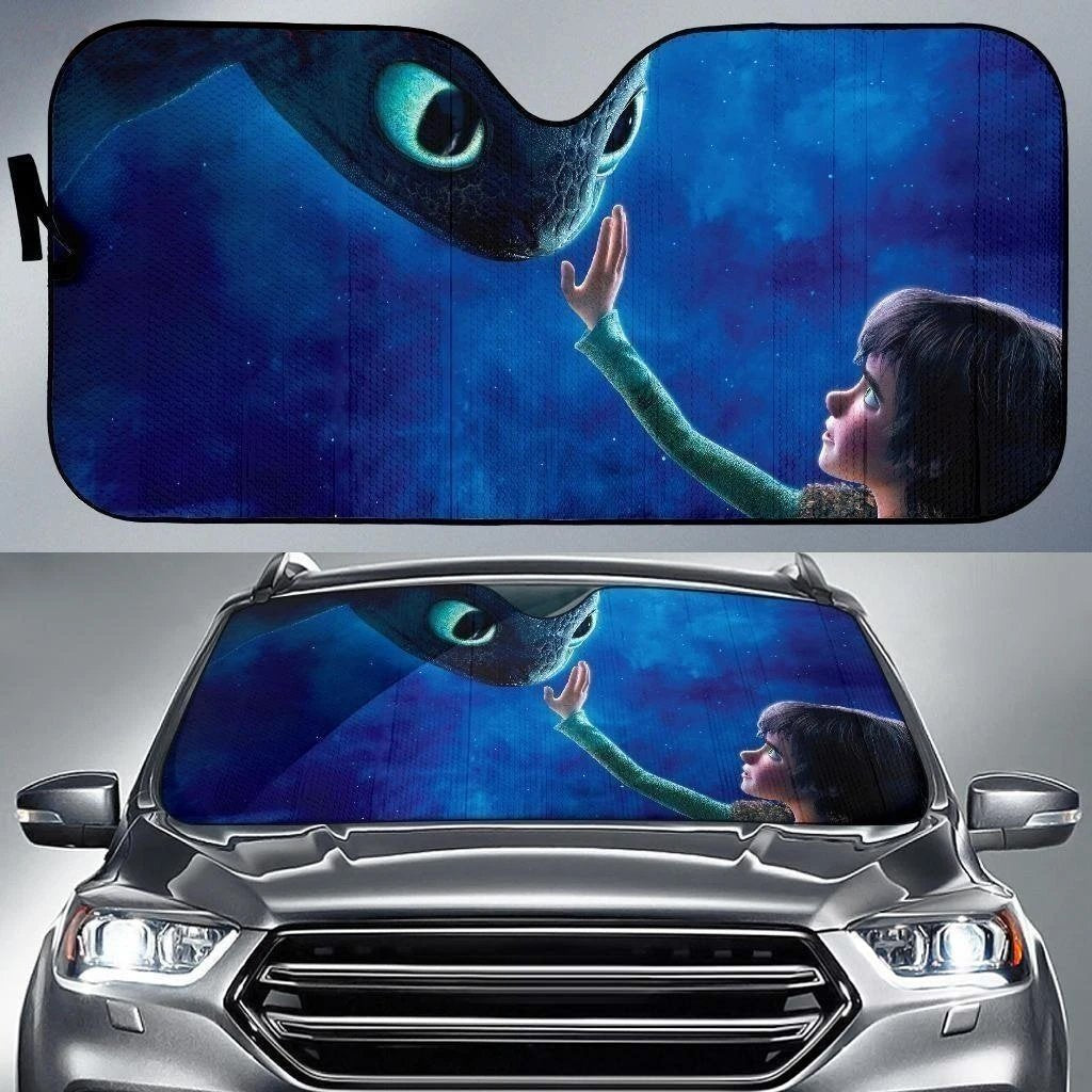 Toothless & Heccup Animate Car Sun Shade-Gear Wanta