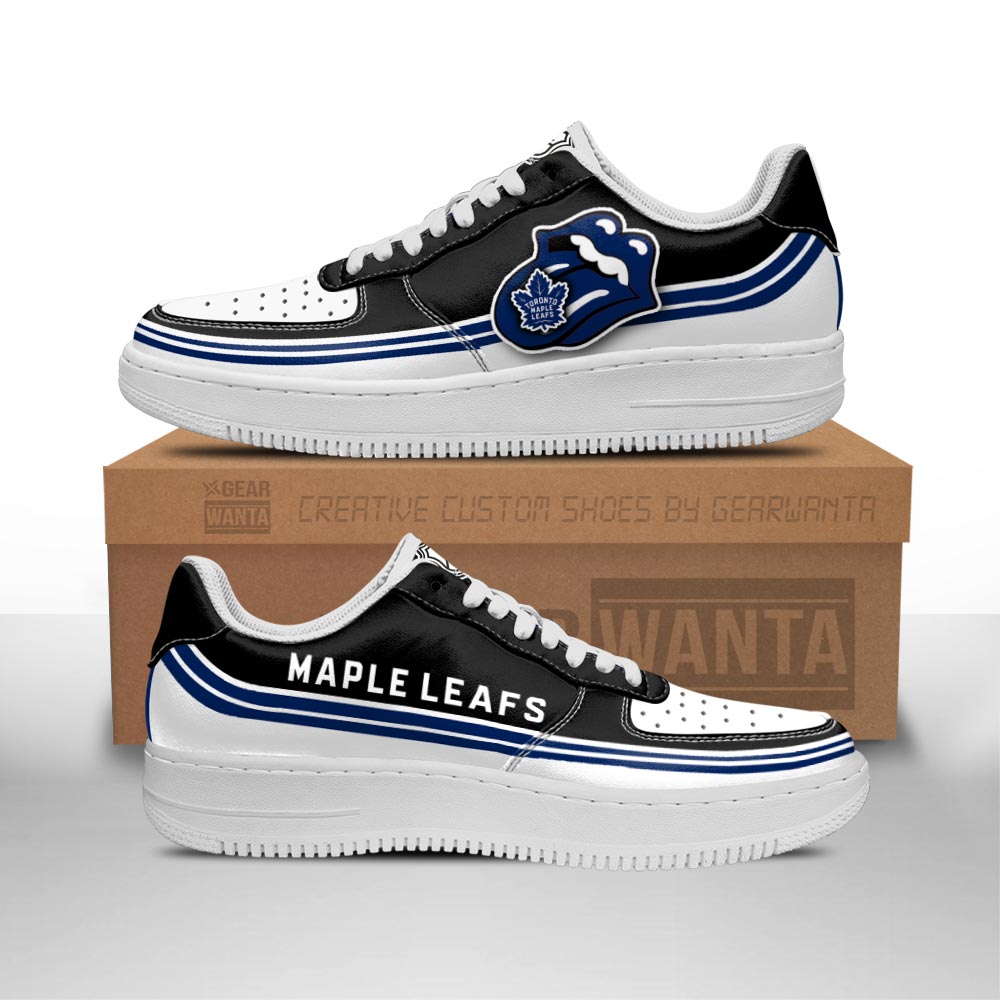 Toronto Maple Leafs Sneakers Custom Force Shoes Sexy Lips For Fans-Gear Wanta