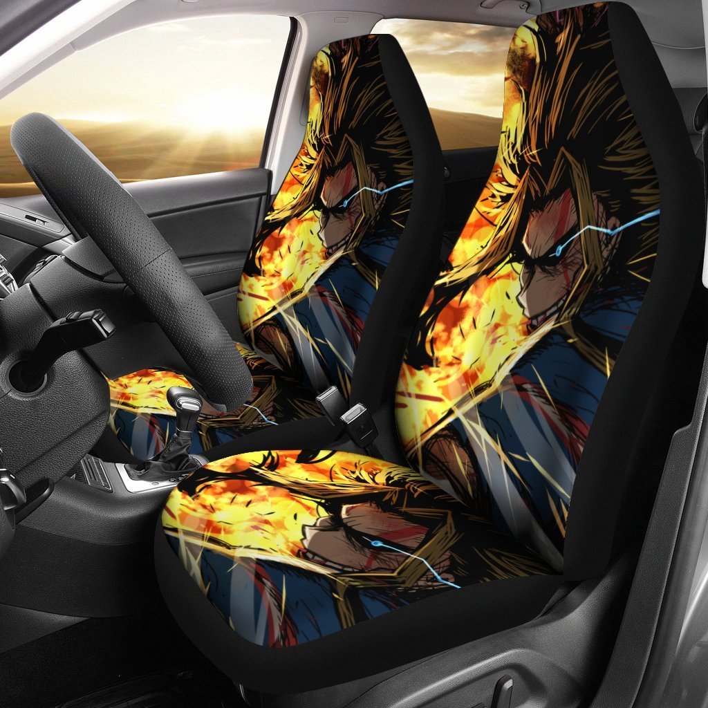 Toshinori Yagi Car Seat Covers Fire My Hero Academia Car Decor-Gear Wanta