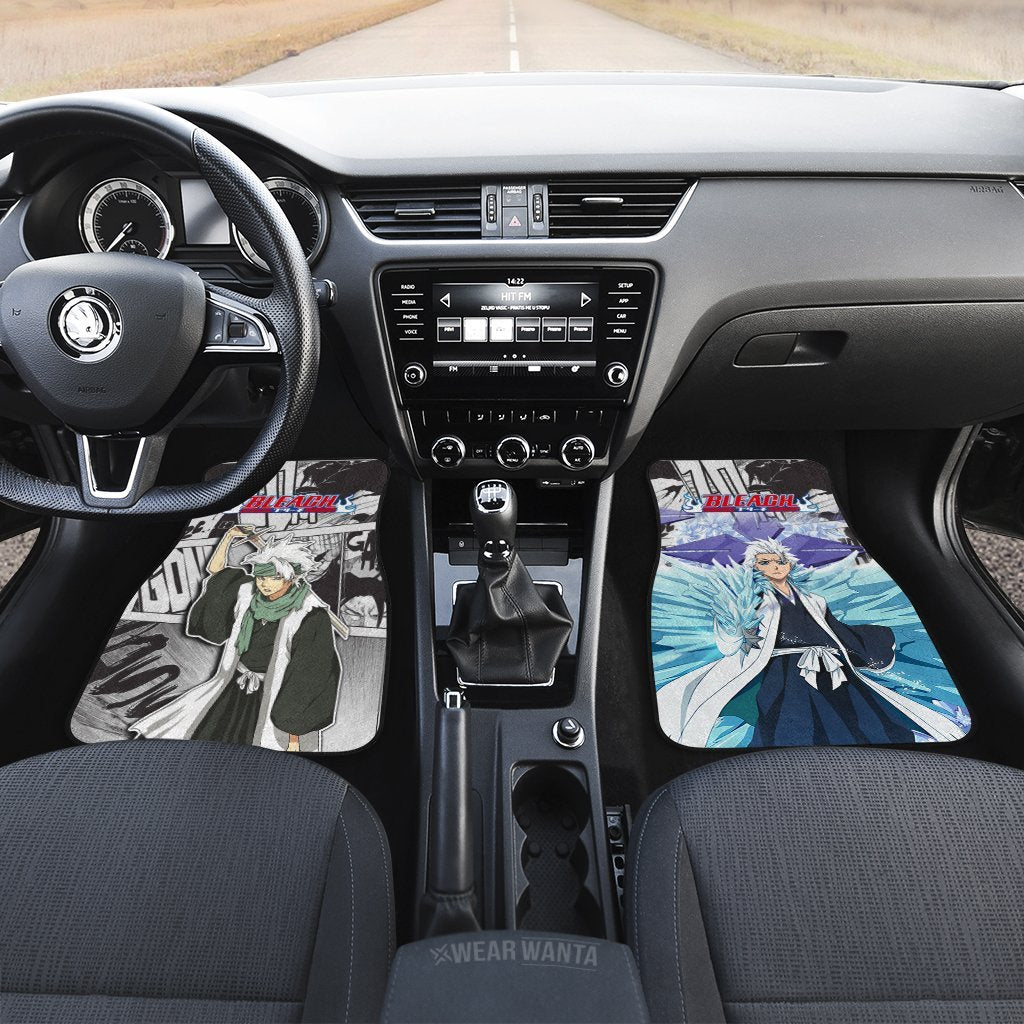 Toshiro Hitsugaya Bankai Car Floor Mats Custom Anime Bleach Car Accessories-Gear Wanta