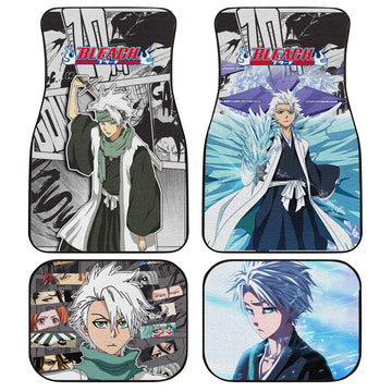 Toshiro Hitsugaya Bankai Car Floor Mats Custom Anime Bleach Car Accessories-Gear Wanta