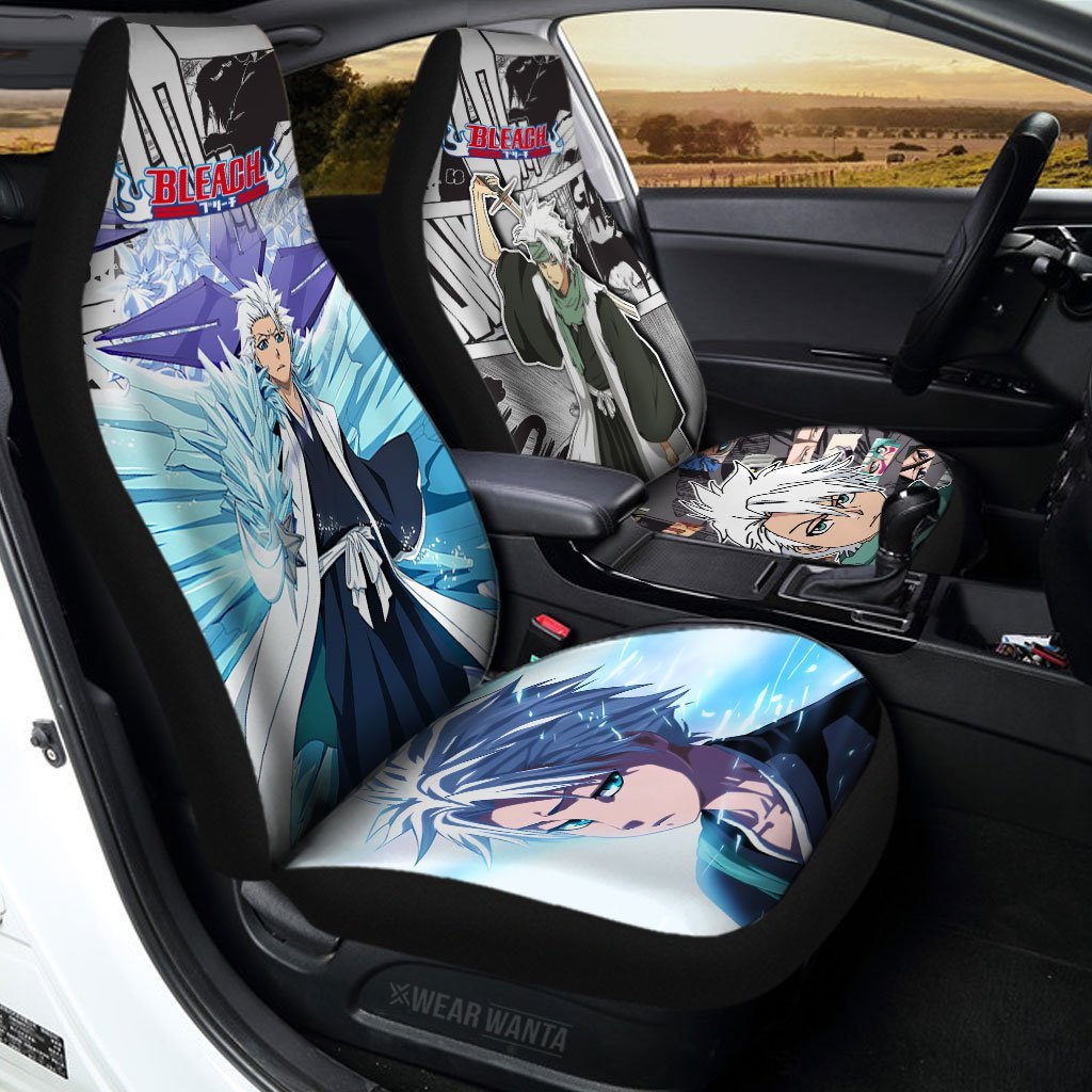 Toshiro Hitsugaya Bankai Car Seat Covers Custom Anime Bleach Car Accessories-Gear Wanta