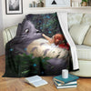Totoro Fleece Blanket Custom Anime Home Decoration-Gear Wanta