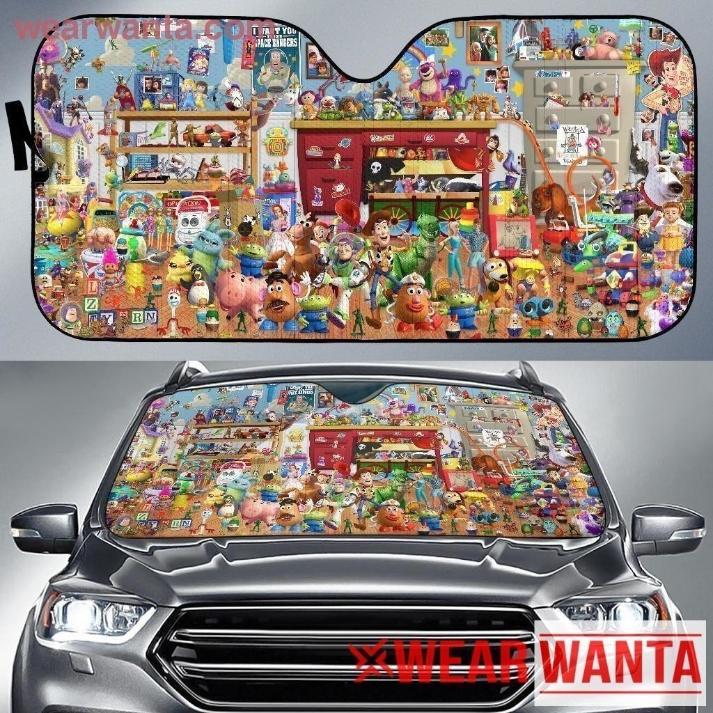 Toy Story All Characters Car Sun Shade-Gear Wanta