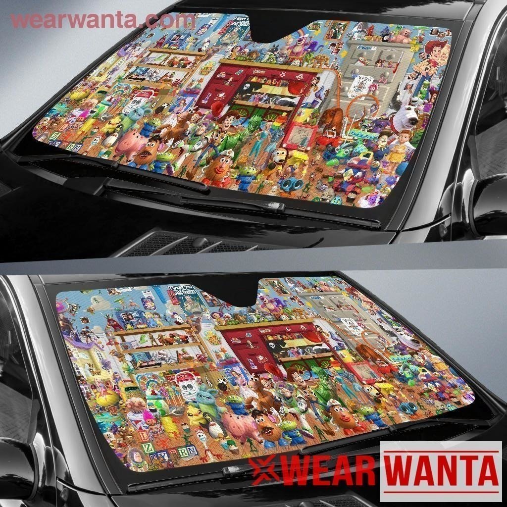 Toy Story All Characters Car Sun Shade-Gear Wanta