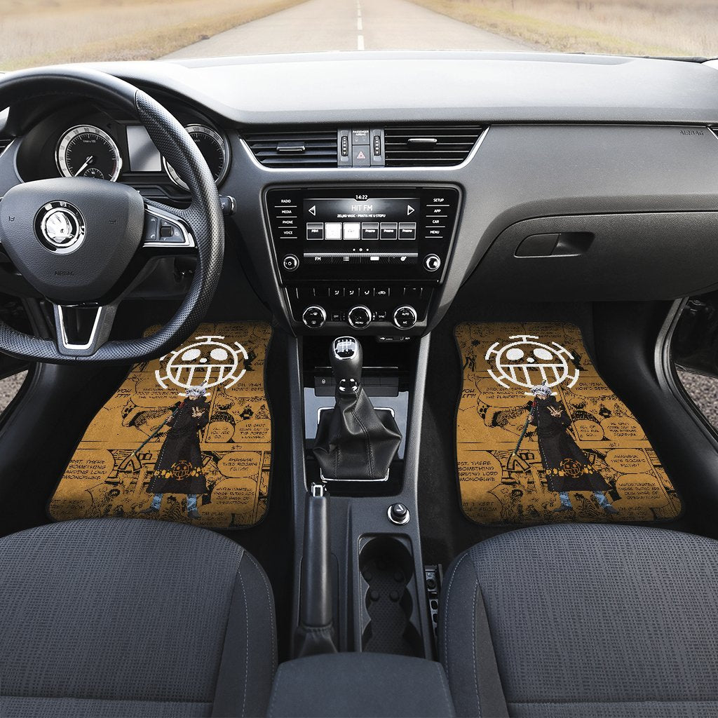 Trafalgar D. Water Law One Piece Car Floor Mats Manga Mixed Anime-Gear Wanta