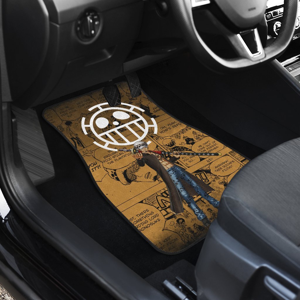 Trafalgar D. Water Law One Piece Car Floor Mats Manga Mixed Anime-Gear Wanta