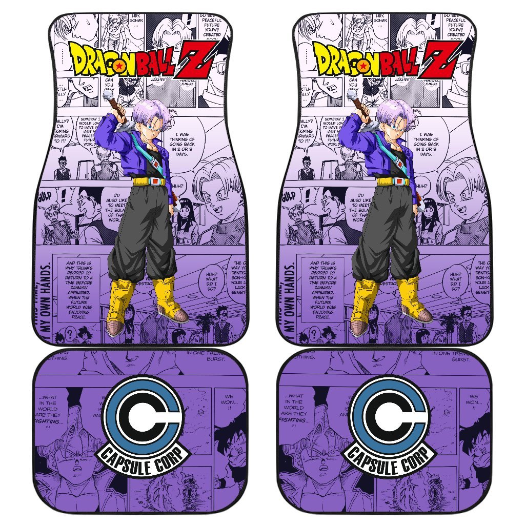 Trunks Characters Dragon Ball Z Car Floor Mats Manga Mixed Anime-Gear Wanta
