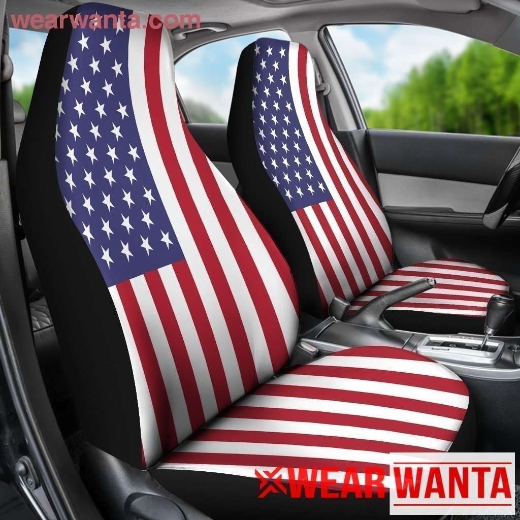 USA Flag Car Seat Covers Patriot Gift Idea-Gear Wanta