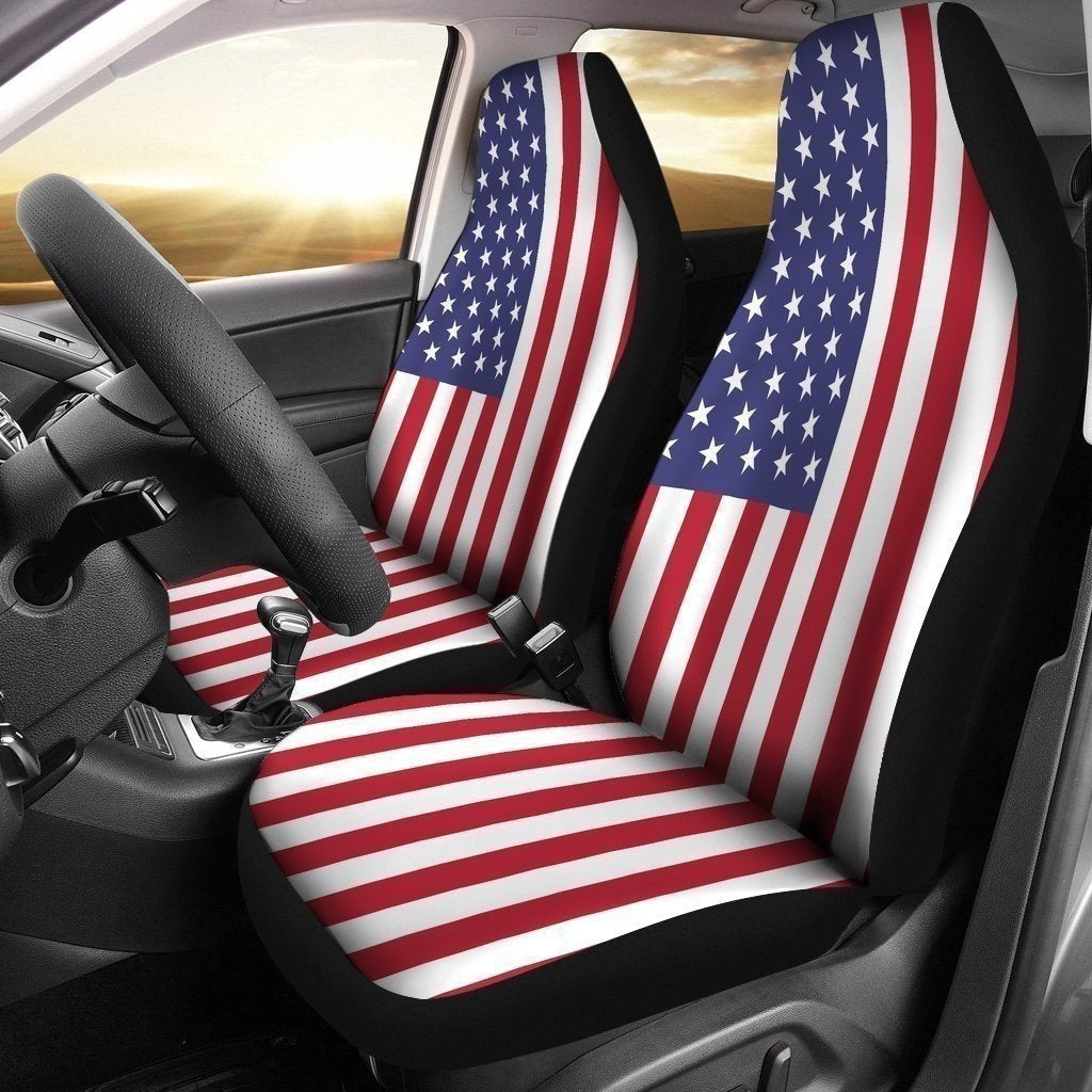 USA Flag Car Seat Covers Patriot Gift Idea-Gear Wanta