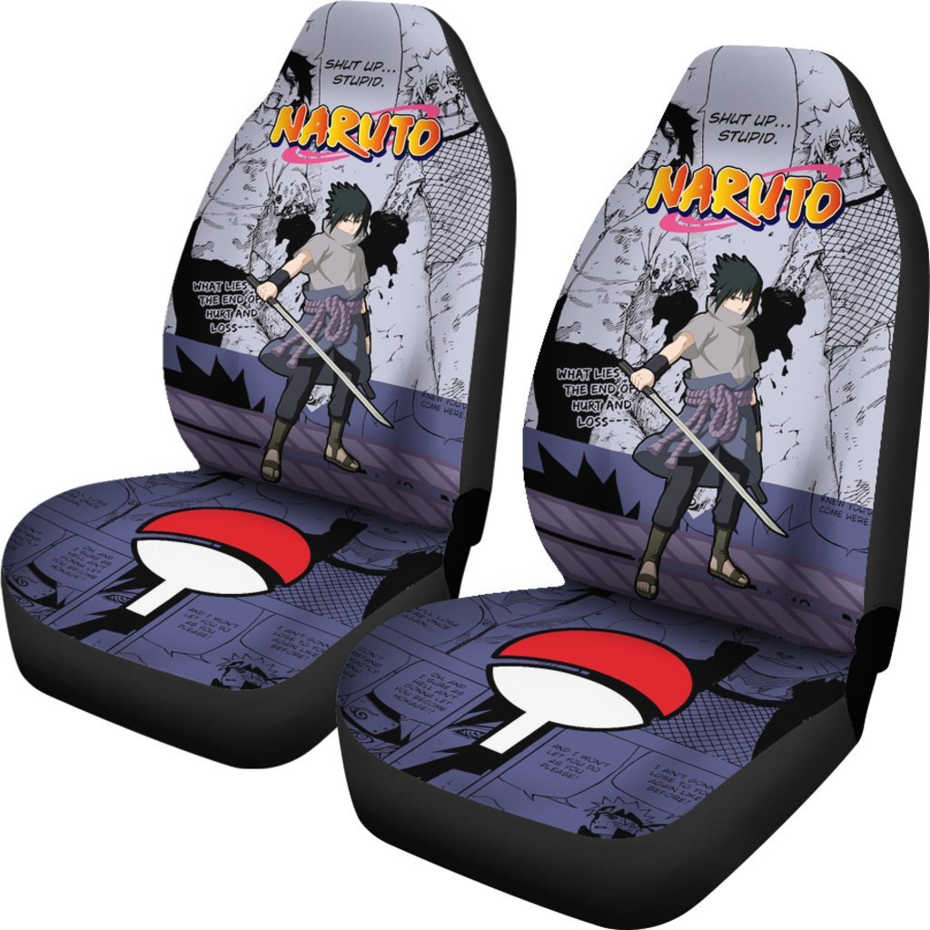 Uchiha Sasuke Car Seat Covers Symbol Uchiha Family-Gear Wanta