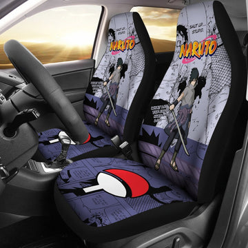 Uchiha Sasuke Car Seat Covers Symbol Uchiha Family-Gear Wanta