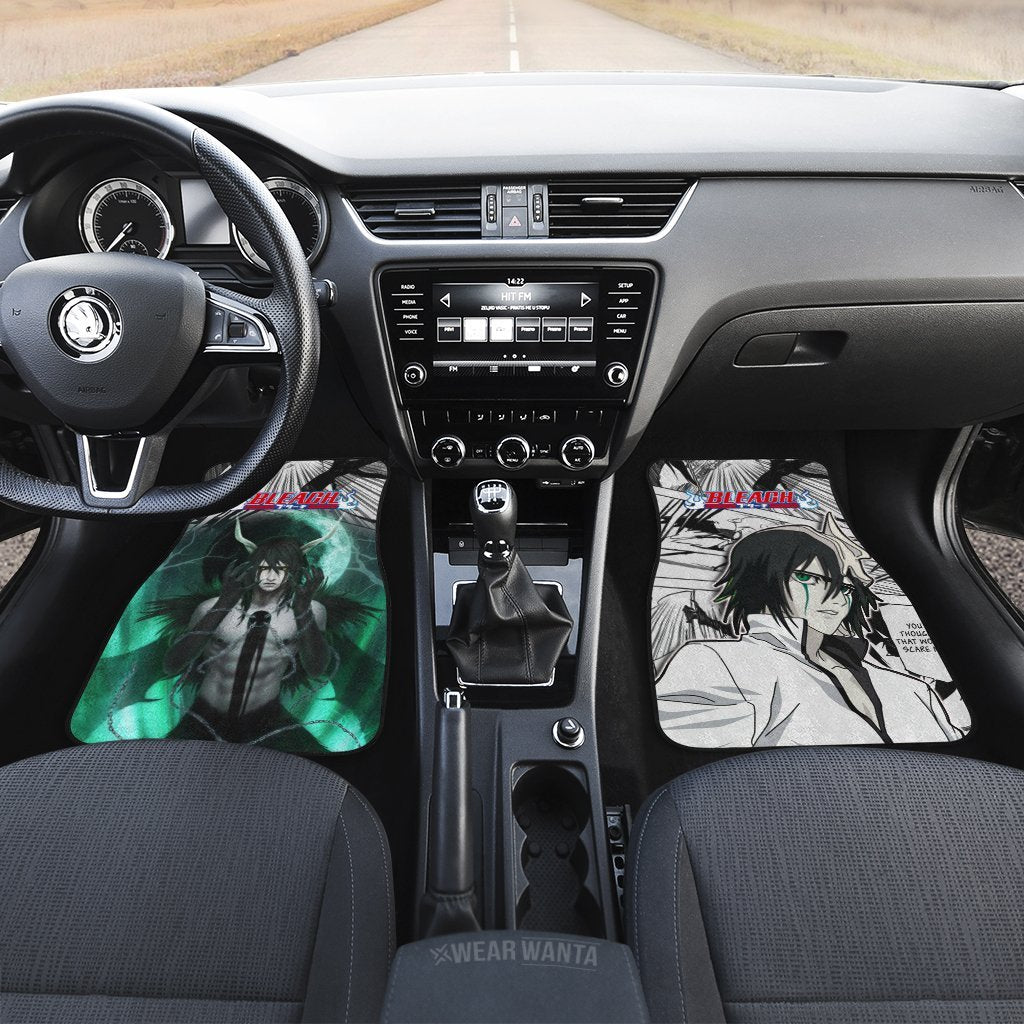 Ulquiorra Schiffer Car Floor Mats Custom Bankai Style Bleach Manga Mix Anime Car Accessories-Gear Wanta