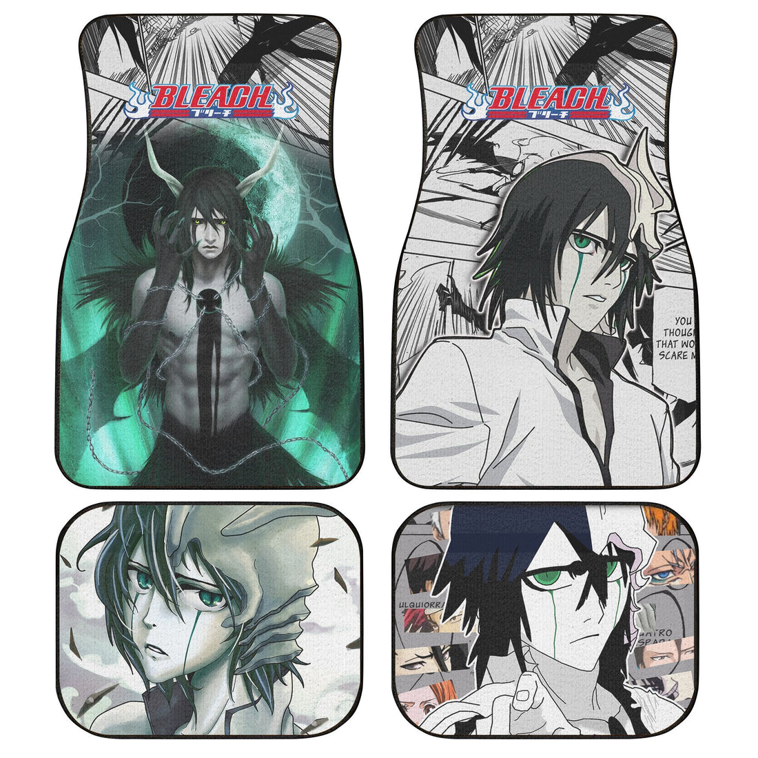 Ulquiorra Schiffer Car Floor Mats Custom Bankai Style Bleach Manga Mix Anime Car Accessories-Gear Wanta
