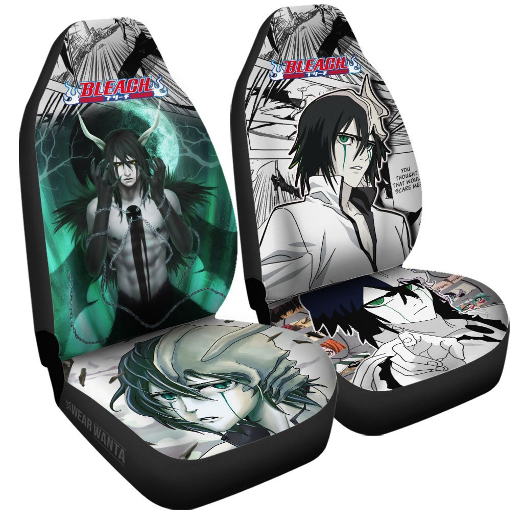 Ulquiorra Schiffer Car Seat Covers Custom Anime Bleach Car Accessories-Gear Wanta