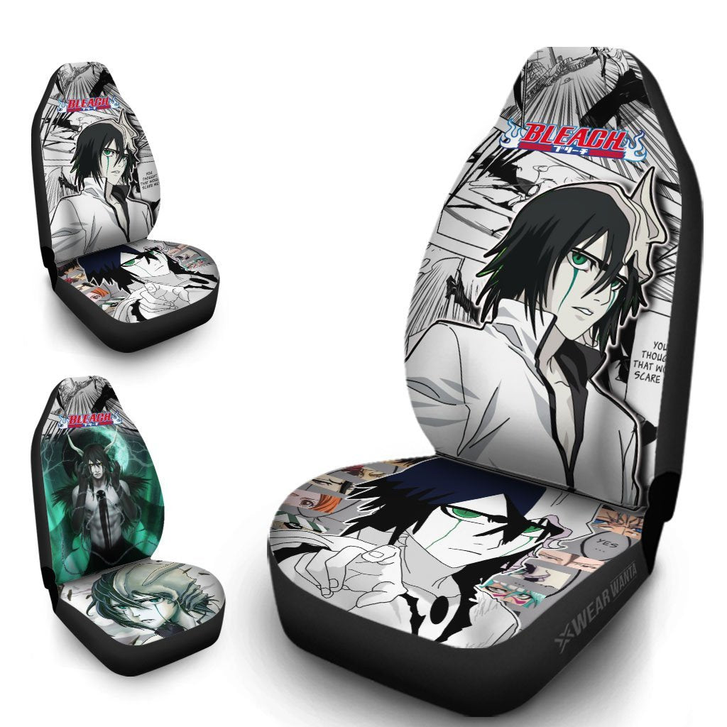 Ulquiorra Schiffer Car Seat Covers Custom Anime Bleach Car Accessories-Gear Wanta
