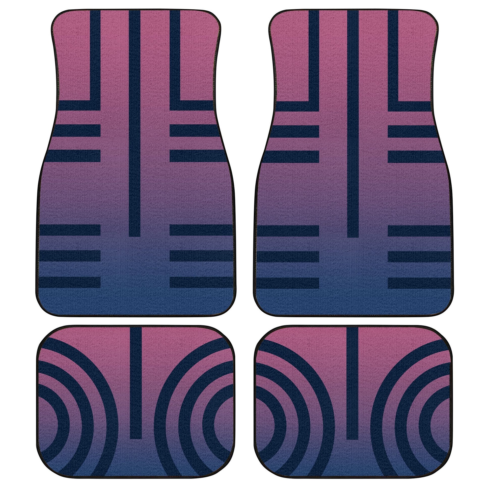 Uniform Akaza Car Floor Mats Custom Demon Slayer Anime Car Accessories Anime Gifts-Gear Wanta