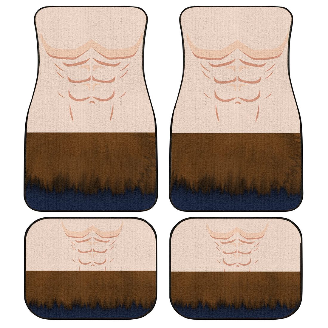 Uniform Inosuke Car Floor Mats Custom Demon Slayer Anime Car Accessories Anime Gifts-Gear Wanta