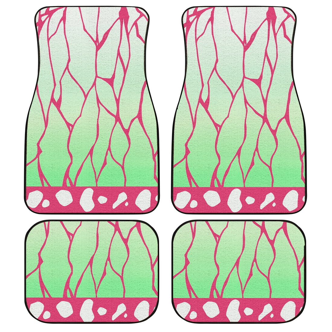 Uniform Kanao Tsuyuri Car Floor Mats Custom Demon Slayer Anime Car Accessories Anime Gifts-Gear Wanta