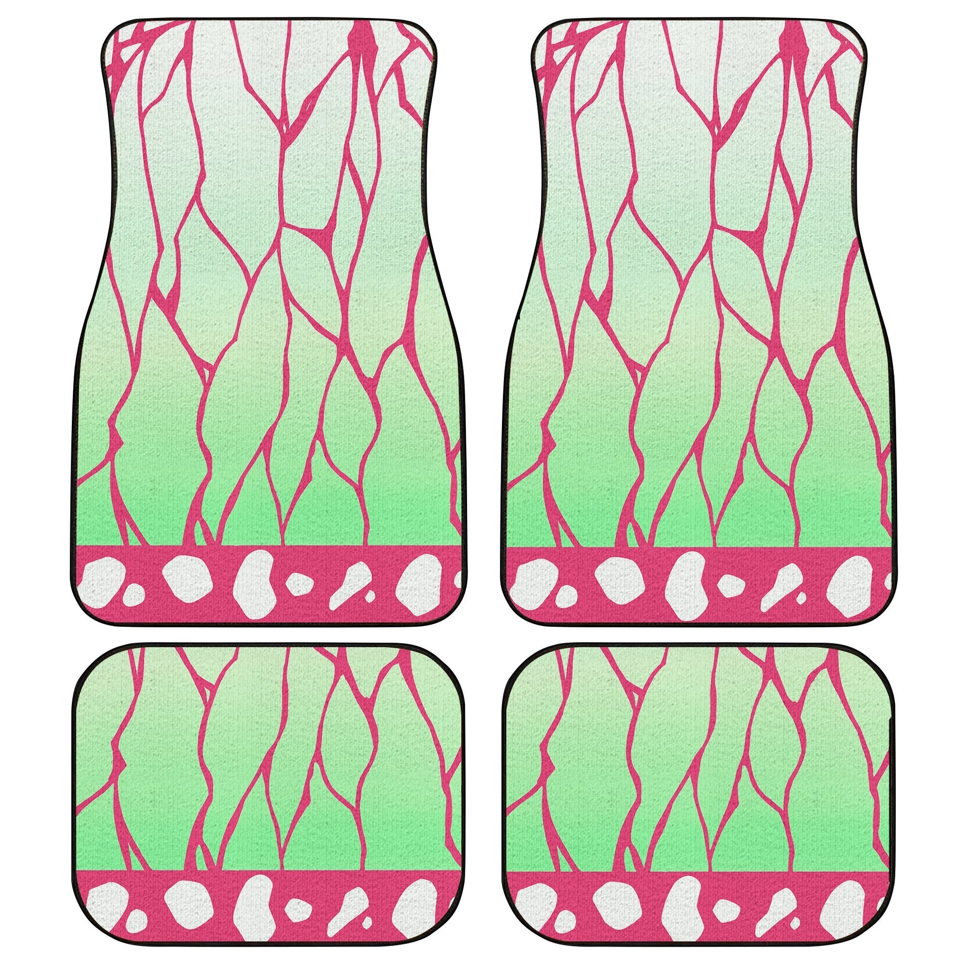 Uniform Kanao Tsuyuri Car Floor Mats Custom Demon Slayer Anime Car Accessories Anime Gifts-Gear Wanta