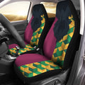 Uniform Mix Hair Giyuu Car Seat Covers Custom Demon Slayer Anime Car Accessories Anime Gifts-Gear Wanta