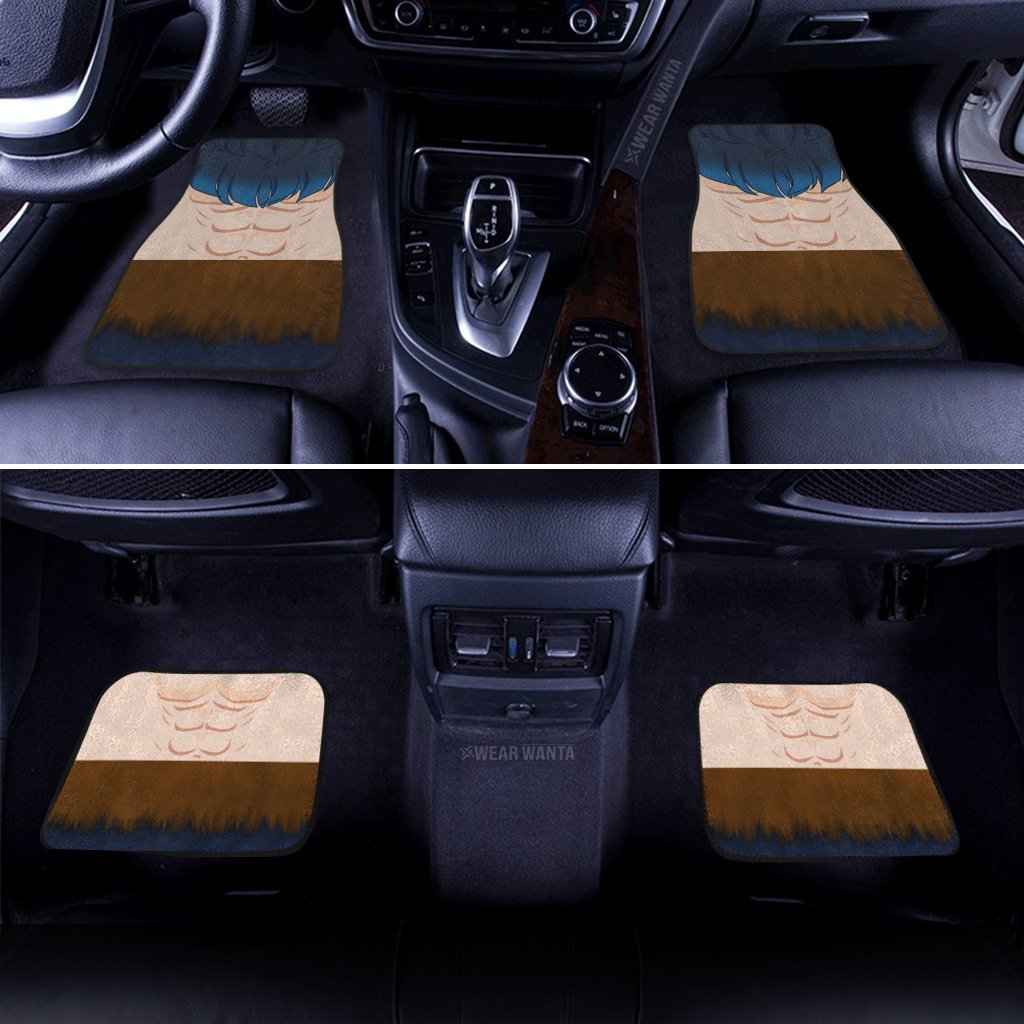 Uniform Mix Hair Inosuke Car Floor Mats Custom Demon Slayer Anime Car Accessories Anime Gifts-Gear Wanta