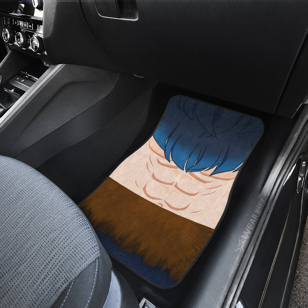 Uniform Mix Hair Inosuke Car Floor Mats Custom Demon Slayer Anime Car Accessories Anime Gifts-Gear Wanta