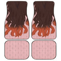 Uniform Mix Hair Nezuko Car Floor Mats Custom Demon Slayer Anime Car Accessories Anime Gifts-Gear Wanta
