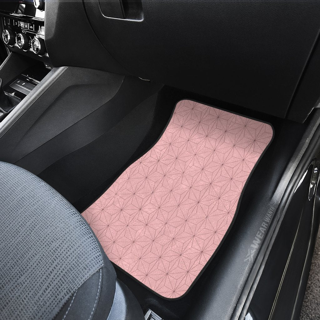 Uniform Nezuko And Zenitsu Car Floor Mats Custom Demon Slayer Anime Car Accessories Anime Gifts-Gear Wanta
