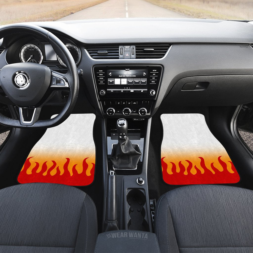 Uniform Rengoku Car Floor Mats Custom Demon Slayer Anime Car Accessories Anime Gifts-Gear Wanta