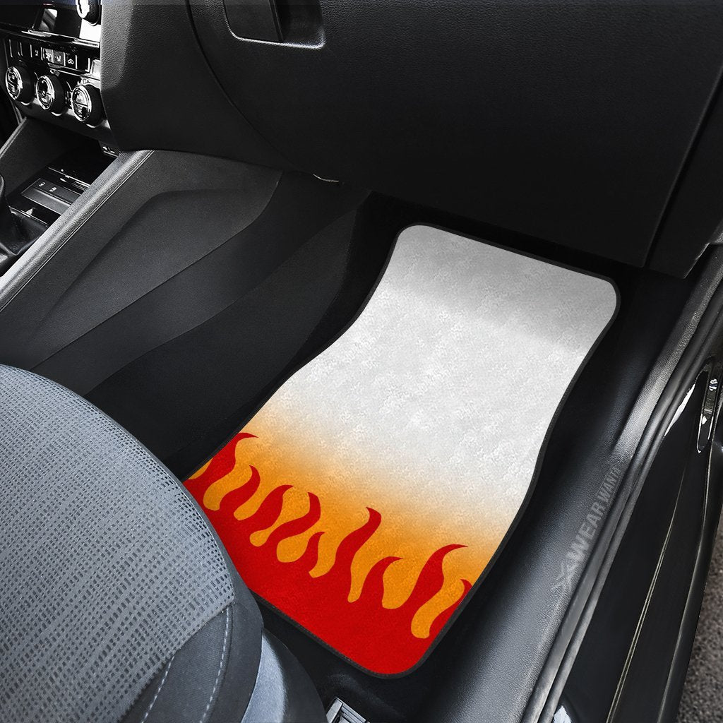 Uniform Rengoku Car Floor Mats Custom Demon Slayer Anime Car Accessories Anime Gifts-Gear Wanta