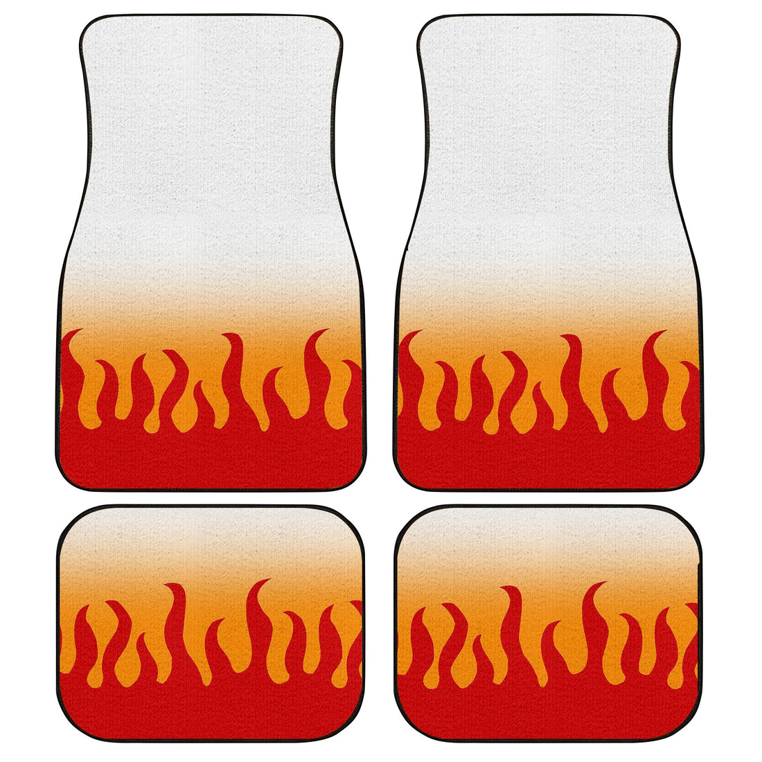 Uniform Rengoku Car Floor Mats Custom Demon Slayer Anime Car Accessories Anime Gifts-Gear Wanta
