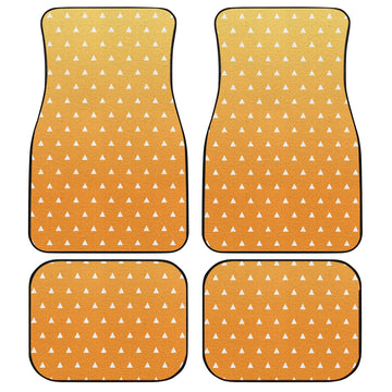 Uniform Zenitsu Car Floor Mats Custom Demon Slayer Anime Car Accessories Anime Gifts-Gear Wanta