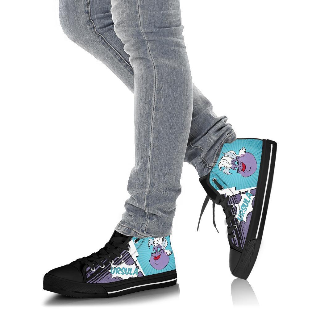 Ursula Sneakers Villain High Top Shoes Gift Idea-Gear Wanta