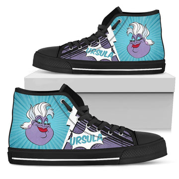 Ursula Sneakers Villain High Top Shoes Gift Idea-Gear Wanta