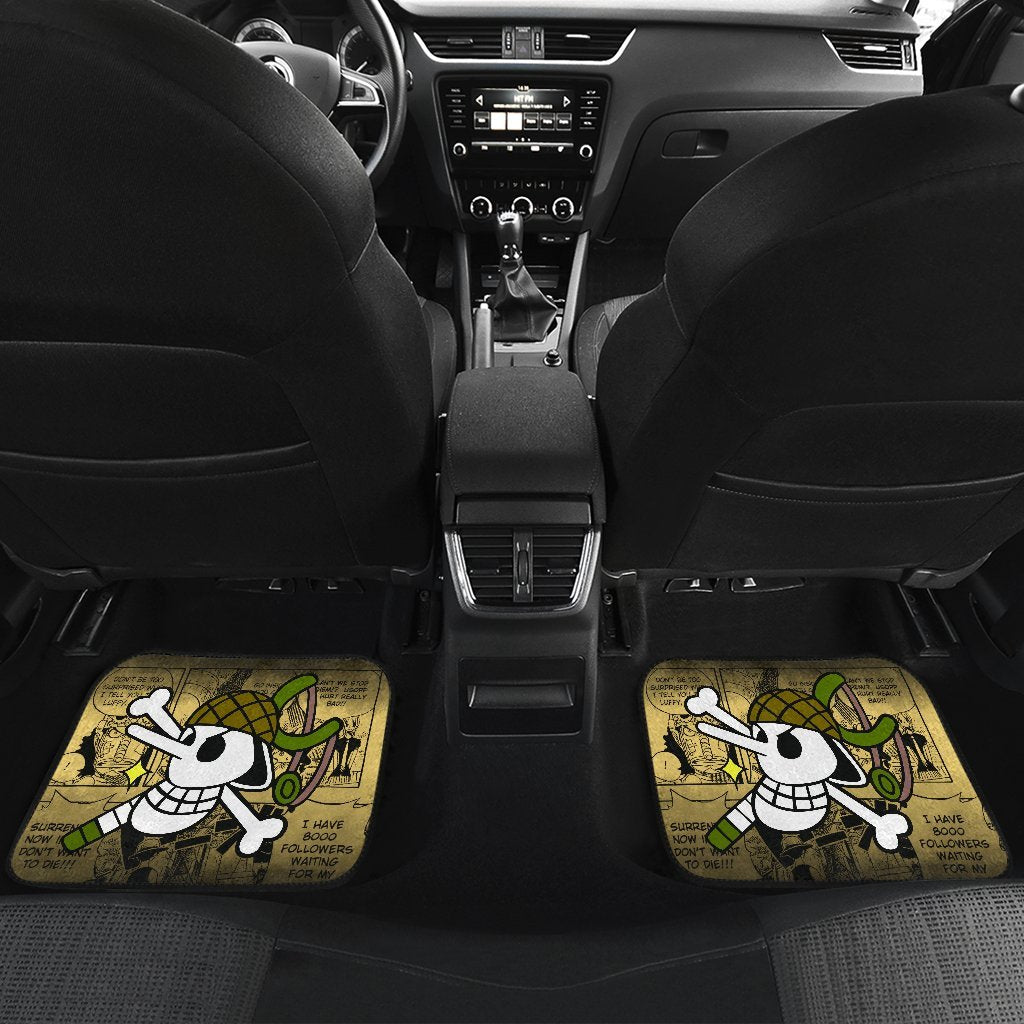 Usopp One Piece Car Floor Mats Manga Mixed Anime-Gear Wanta