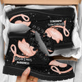 Uterine Cancer Awareness Boots Ribbon Butterfly Shoes-Gear Wanta