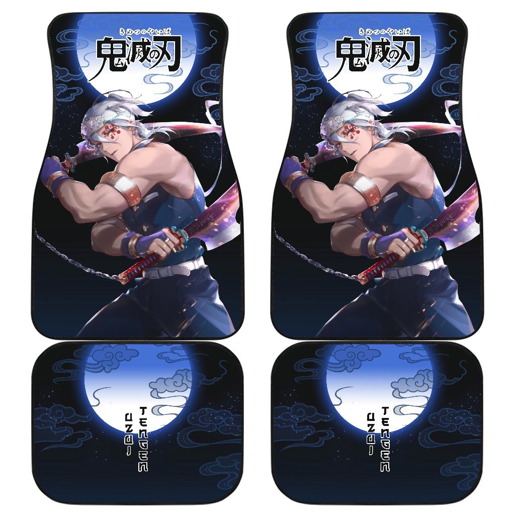 Uzui Demon Slayer Under The Moon Car Floor Mats Anime-Gear Wanta