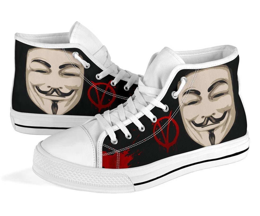 V For Vendetta High Top Shoes Custom Idea-Gear Wanta