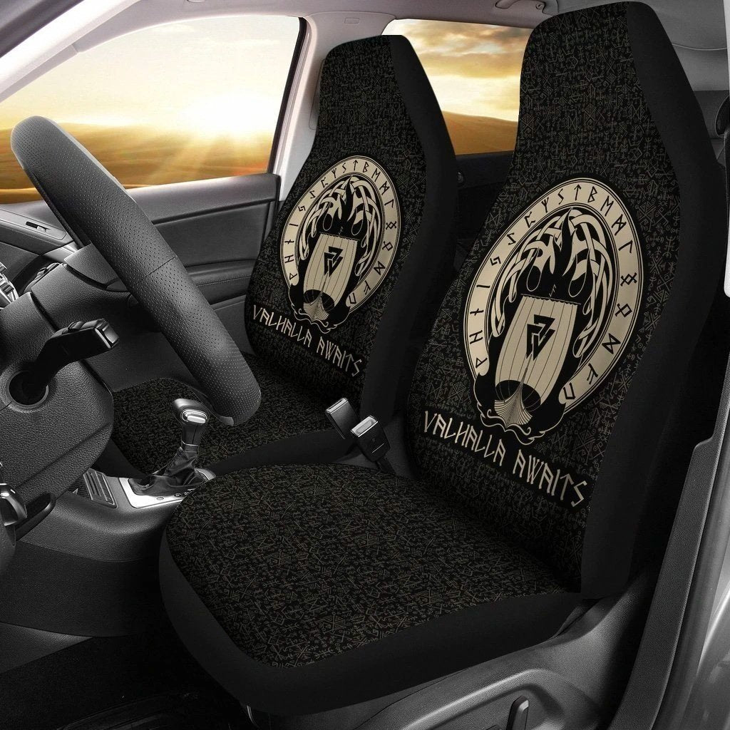 Valhalla Awaits Viking Car Seat Covers For Viking Custom-Gear Wanta