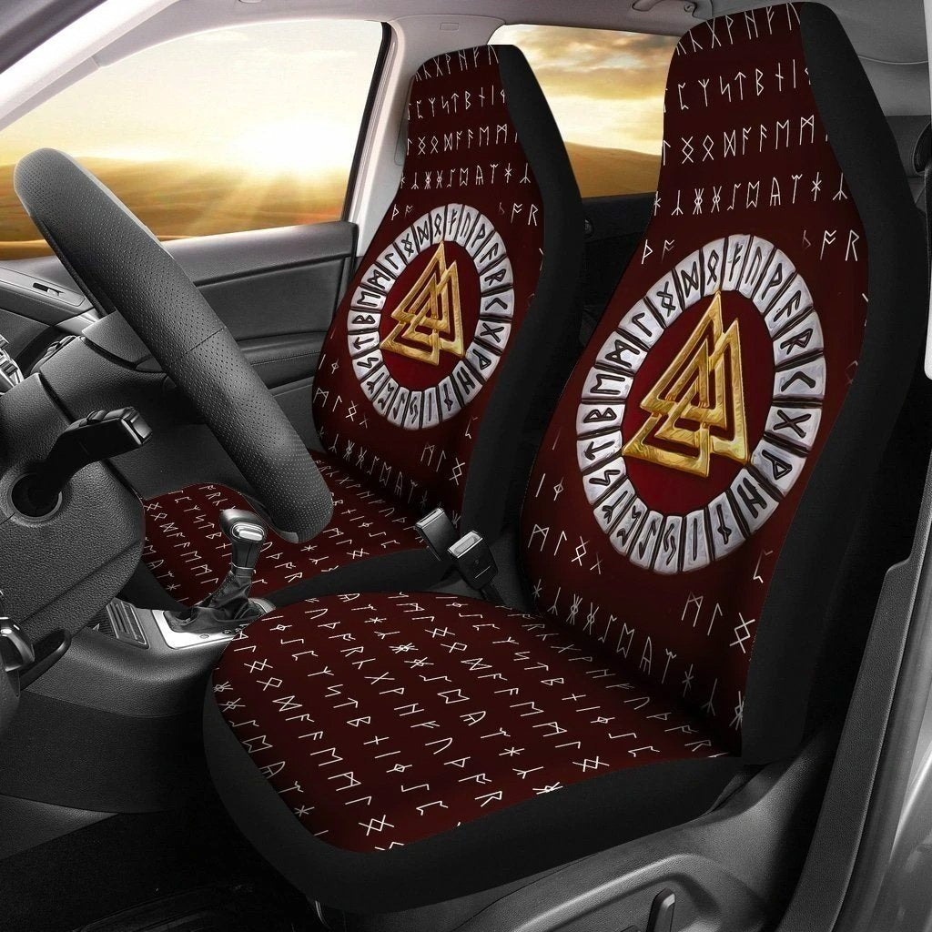 Valknut Runic Symbol Viking Car Seat Covers Custom Idea-Gear Wanta