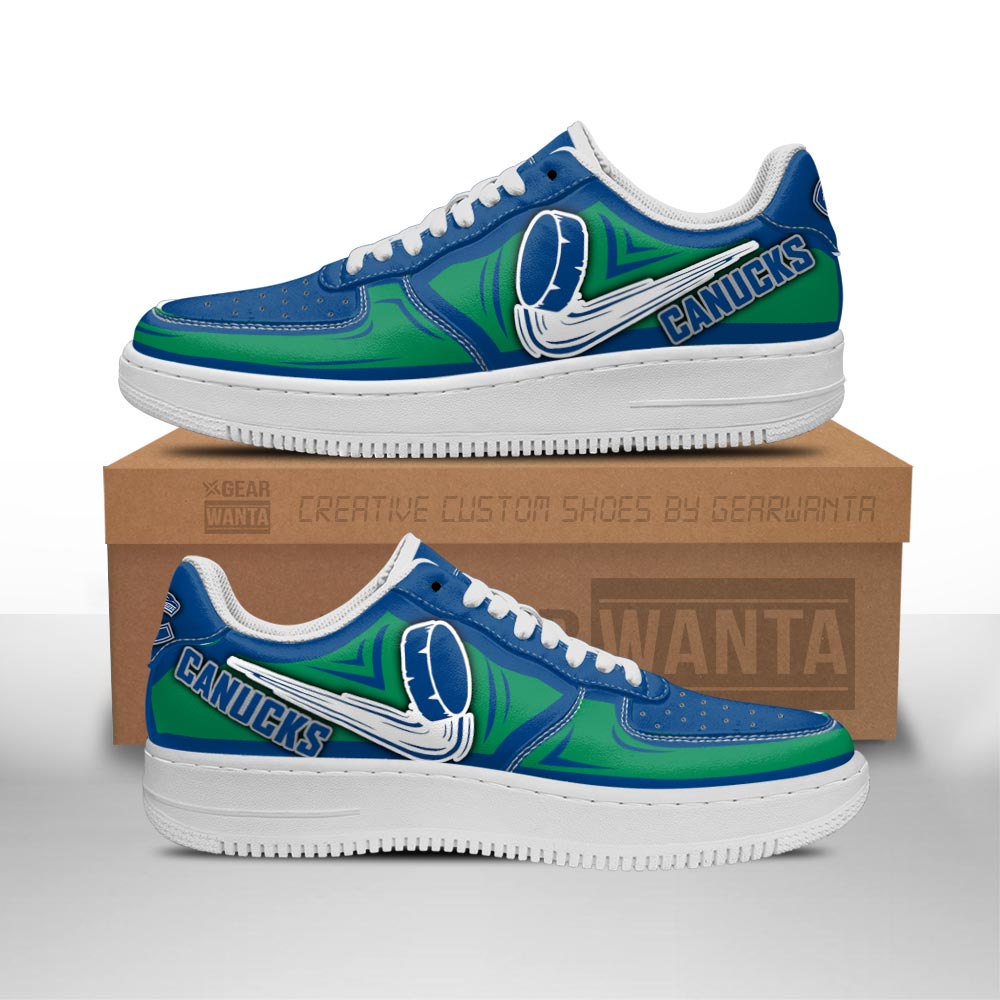 Vancouver Canucks Air Sneakers Custom For Fans-Gear Wanta