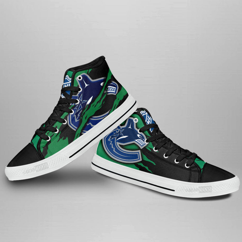 Vancouver Canucks High Top Shoes Custom For Fans-Gear Wanta