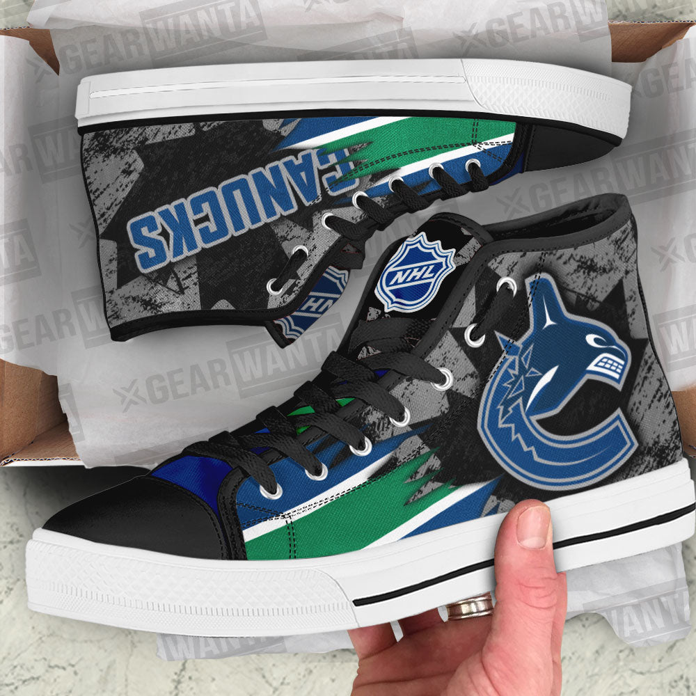 Vancouver Canucks High Top Shoes Custom Canadian Maple Sneakers-Gear Wanta