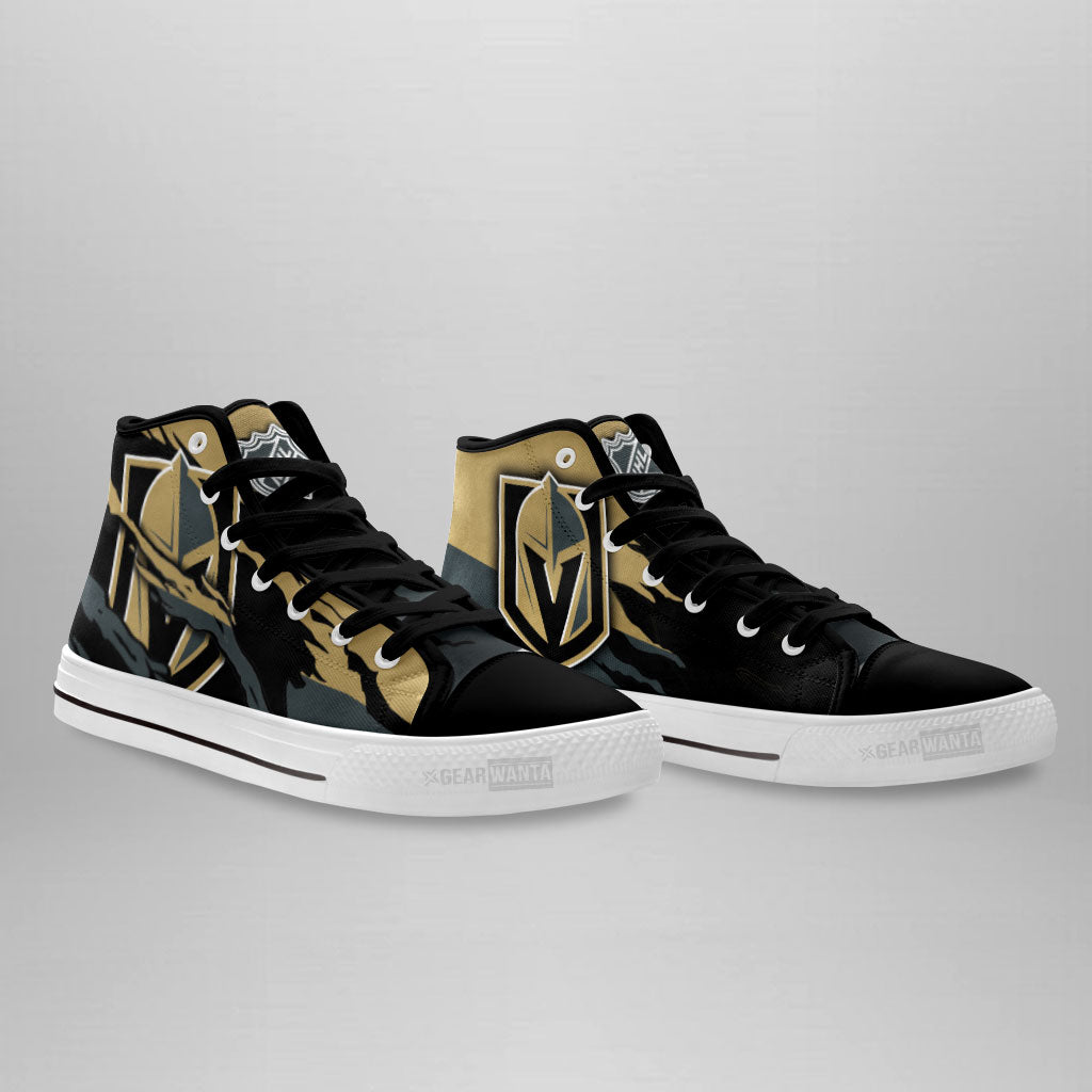 Vegas Golden Knights High Top Shoes Custom For Fans-Gear Wanta